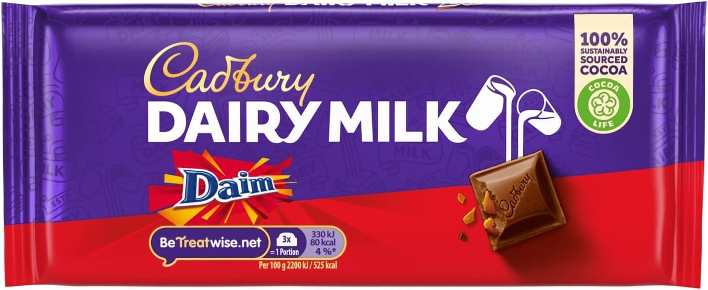 DAIRYMILK BLOCK DAIM (18x120g) £1.69