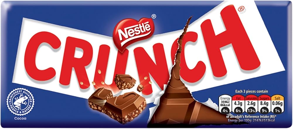 CRUNCH  BLOCK (20x100g) RRP£1.50